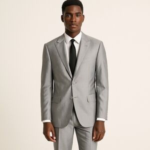 VINCI Gray Suit Coat Size 40R